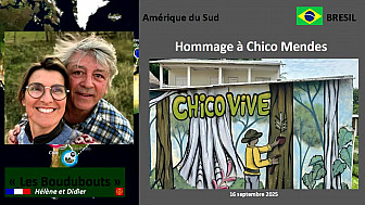 Acteurs Locaux 'Les Boudubouts' au Brésil - étape très symbolique à Xapuri ville de Chico Mendes