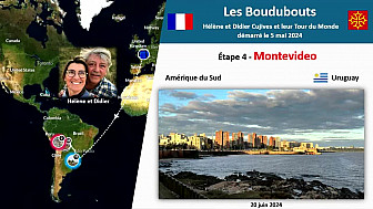 Acteurs-Locaux Paulhac 'Les Boudubouts' 4éme étape URUGUAY - à Montevideo... Ulysse arrive