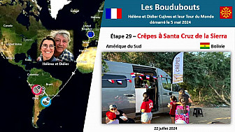Acteurs-Locaux Paulhac 'Les Boudubouts' 29ème étape en BOLIVIE - Crêpes à vendre à Santa Cruz