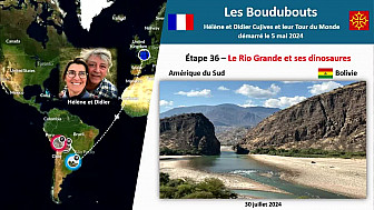Acteurs-Locaux Paulhac 'Les Boudubouts' 36ème étape en Bolivie - Le Rio Grande et ses fossiles de dinosaures