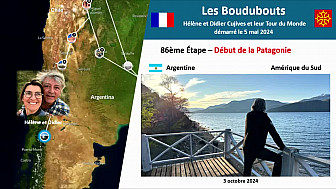 Acteurs-Locaux 'Les Boudubouts' 86ème étape en Argentine - Début de la Patagonie au lac Lacár à San Martin des Andes